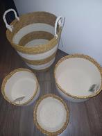 Mandjes, Ophalen of Verzenden, Nieuw, Rond, Riet