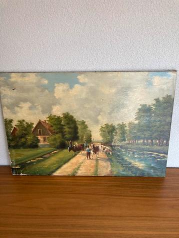 Schilderij van duivenboden beschikbaar voor biedingen