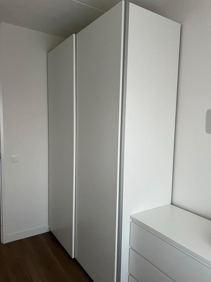 IKEA Pax kast wit 2x75cm met schuifdeuren, Huis en Inrichting, Kasten | Kledingkasten, Zo goed als nieuw, 200 cm of meer, 150 tot 200 cm