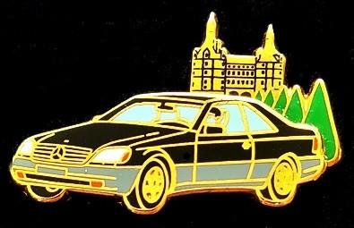 Mercedes- Benz S-klasse pin zwart-groen emaille, Ophalen of Verzenden, Nieuw, Transport, Speldje of Pin