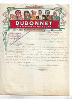 briefhoofd dubonnet  art-nouveau 1909  quinquina vin, Verzenden, Brief