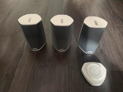 Denon Heos 1 HS2 3 stuks wit accupak, Audio, Tv en Foto, Luidsprekers, Zo goed als nieuw, Front, Rear of Stereo speakers, Minder dan 60 watt