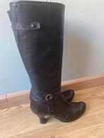Prachtige leren laarzen, Hoge laarzen, Zwart, Ophalen of Verzenden, Inwear