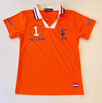 Oranje voetbalshirt maat 122-128 beschikbaar voor biedingen