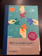 Schoolboek: Wat is onderzoek?, Ophalen of Verzenden, Zo goed als nieuw, Niet van toepassing