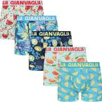 5-Pack Gianvaglia Katoenen Heren Boxershorts - 5083, Kleding | Heren, Ondergoed, Gianvaglia, Ophalen of Verzenden, Boxer, Overige kleuren