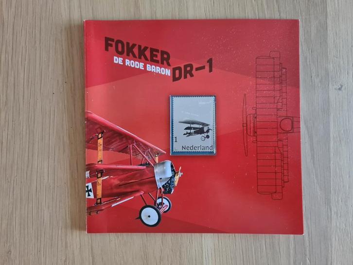 Postzegel met zilver - Nederlandse vliegtuigen - Fokker DR1, Postzegels en Munten, Postzegels | Nederland, Ophalen of Verzenden