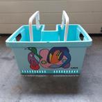 Leuke fietskrat met unieke beschildering, Ophalen, Gebruikt, Fietskrat, Onbekend