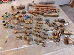 Verzameling messing koppelingen 15mm, 22mm 1/2" 3/4" 1", Doe-het-zelf en Verbouw, Buizen en Afvoer, Ophalen, Overige materialen