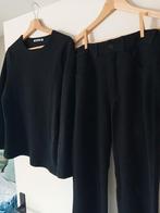 36  flared struc pants and top zwart katoen elast.Vanilia, Vanilia, Ophalen of Verzenden, Zo goed als nieuw