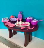 Serviesgoed lila/roze voor Sindy Fleur Barbie (excl. tafel), Ophalen of Verzenden, Gebruikt, Gebruiksvoorwerp