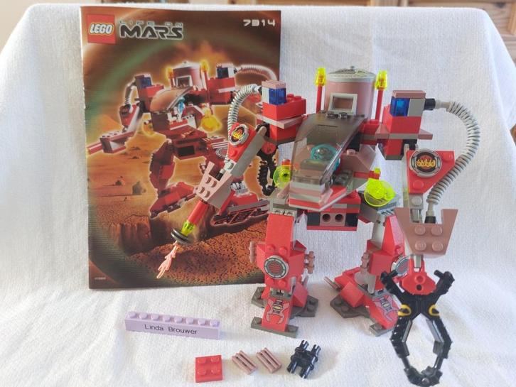 LEGO 7314 Space,  Life On Mars , Recon Mech RP, Kinderen en Baby's, Speelgoed | Duplo en Lego, Gebruikt, Lego, Complete set, Ophalen of Verzenden