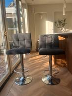 Set van 2 Draaibare Barkrukken - In Hoogte Verstelbaar, Huis en Inrichting, Barkrukken, Ophalen, In hoogte verstelbaar, 60 tot 90 cm