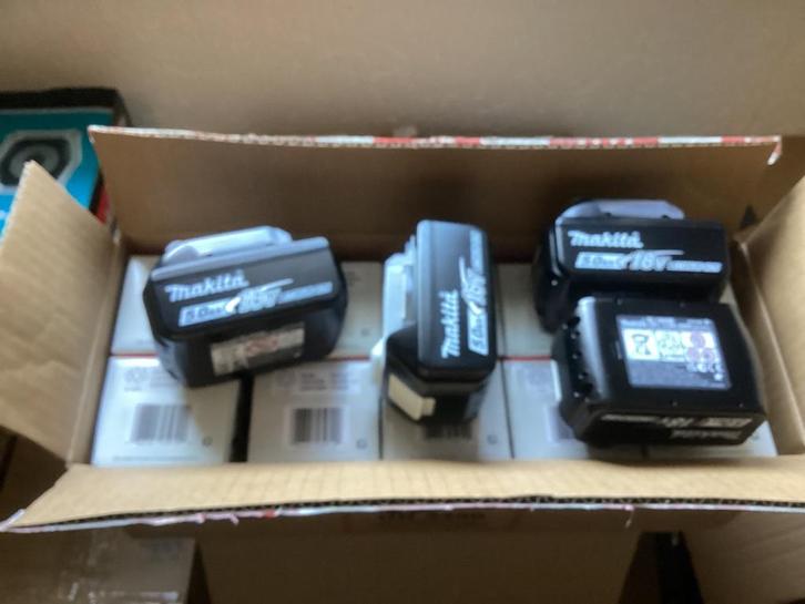 Nieuwe Makita originele accu´s BL1850B 5,0Ah per stuk 55,00, Doe-het-zelf en Verbouw, Schaafmachines, Nieuw, Ophalen