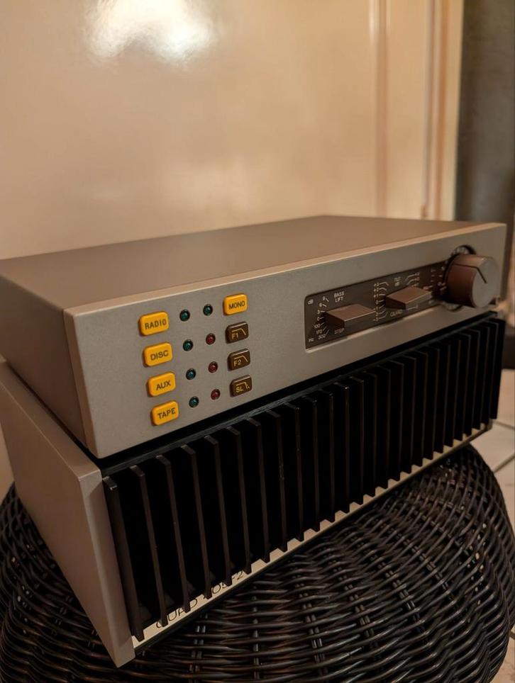 Quad 405-2 Versterker 34 voorversterker.lees text aub, Audio, Tv en Foto, Versterkers en Receivers, Gebruikt, Stereo, 60 tot 120 watt