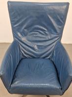 Vintage Label fauteuil Gerard van den Berg Leer Lounge chair, Huis en Inrichting, Fauteuils, Minder dan 75 cm, Metaal, Gebruikt