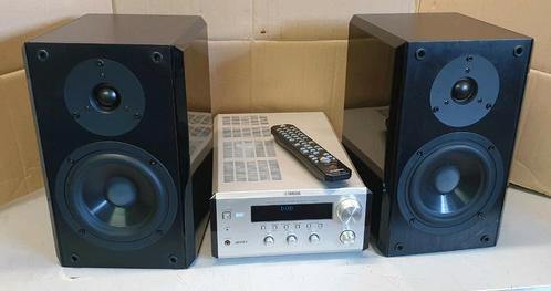 Yamaha receiver rx-e600 met speakers en afstandsbediening., Audio, Tv en Foto, Stereo-sets, Gebruikt, Tuner of Radio, Speakers