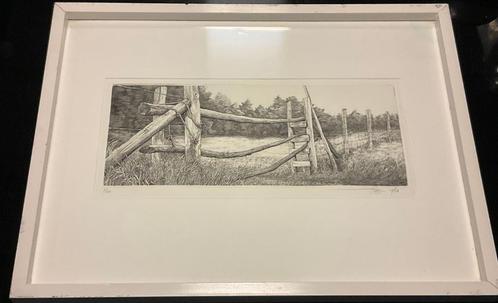 Ets - 1984 - FRANC van OYEN - Landschap, Antiek en Kunst, Kunst | Schilderijen | Klassiek, Ophalen