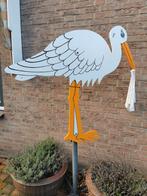 Houten Ooievaar Geboorte, Kinderen en Baby's, Kraamcadeaus en Geboorteborden, Ophalen of Verzenden, Gebruikt, Geboortebord