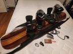 Snowboard met bindingen, schoenen (maat 44), hoes en waxset, Sport en Fitness, Snowboarden, Ophalen, Gebruikt, Board