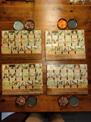 4x Leesplankje Aap Noot Mies + Letterdoosjes beschikbaar voor biedingen