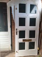 Houten buitendeur.  220 x 93 cm, Doe-het-zelf en Verbouw, Deuren en Horren, Ophalen, Gebruikt, Buitendeur, 200 tot 215 cm