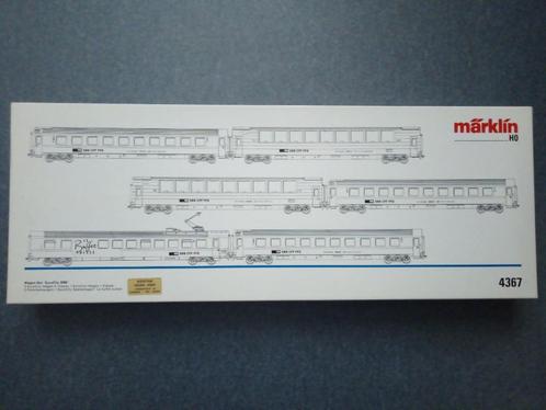 Märklin 4367 Rijtuigenset 6-delig SBB/CFF GLOEDNIEUW !!, Hobby en Vrije tijd, Modeltreinen | H0, Nieuw, Treinset, Wisselstroom