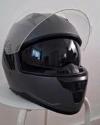 Mat grijze helm met zonnevizier - XL, Dames, XL, Integraalhelm, Tweedehands