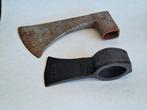 2x bijlen zonder steel, Antiek en Kunst, Antiek | Gereedschap en Instrumenten, Ophalen of Verzenden