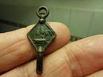18eeuws koperen Zakhorloge Sleuteltje compleet, Ophalen of Verzenden, Overige materialen, Zakhorloge, Overige merken