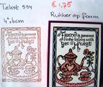 Tekst 594 Rubber op foam, Hobby en Vrije tijd, Stempelen, Ophalen of Verzenden, Gebruikt, Overige typen