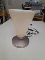 Grote commode lamp glas kalk  - zgan, Ophalen, Zo goed als nieuw, Glas, Minder dan 50 cm