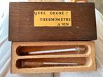 Antieke Wijnset - Vinometer & Thermometer in Kist, Antiek en Kunst, Ophalen of Verzenden