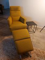 Disign on stock stoel met voetenbank., Huis en Inrichting, Ophalen, Eenpersoons, 75 tot 100 cm, Zo goed als nieuw