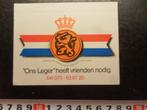 sticker Leger Ons Leger heeft vrienden nodig 070-639720, Ophalen, Zo goed als nieuw