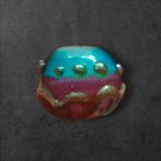 Lampwork Glaskraal - Unieke Eenling, Ophalen of Verzenden, Nieuw, Kraal