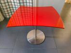 rood vintage design bijzettafeltje, Ophalen, Gebruikt, Glas