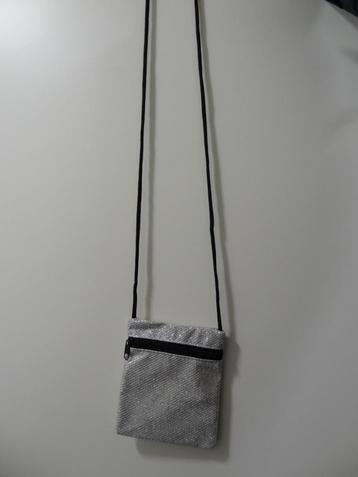 Zilverkleurig Glitter Crossbody Kindertasje >Snelle Verzendi beschikbaar voor biedingen