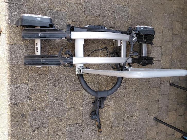 Fietsdrager Thule euroclick, Auto diversen, Fietsendragers, Zo goed als nieuw, Trekhaakdrager, 2 fietsen, Ophalen
