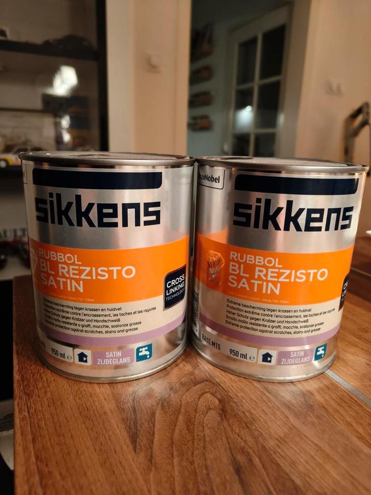 Sikkens rubbol BL Rezisto satin, Doe-het-zelf en Verbouw, Verf, Beits en Lak, Nieuw, Wit, Ophalen of Verzenden