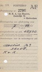 Postcheque en Girodienst 1950, Postzegels en Munten, Ophalen of Verzenden, Overige typen