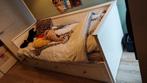 Ikea Hemnes bed met opberglades, Huis en Inrichting, Slaapkamer | Bedden, Ophalen, Gebruikt, Eenpersoons, Wit
