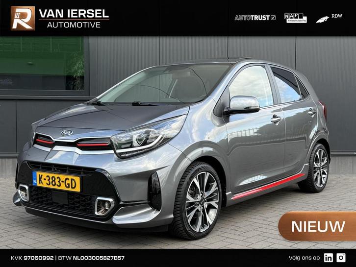 Kia Picanto 1.0 GT-Line 5-zits 101 PK | Schuifdak | Panorama, Auto's, Kia, Bedrijf, Te koop, Picanto, ABS, Achteruitrijcamera