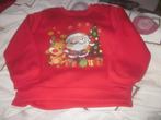 Nieuwe rode Kerst sweater/trui met opdruk maat 104/110, Kinderen en Baby's, Kinderkleding | Maat 104, Ophalen of Verzenden, Nieuw