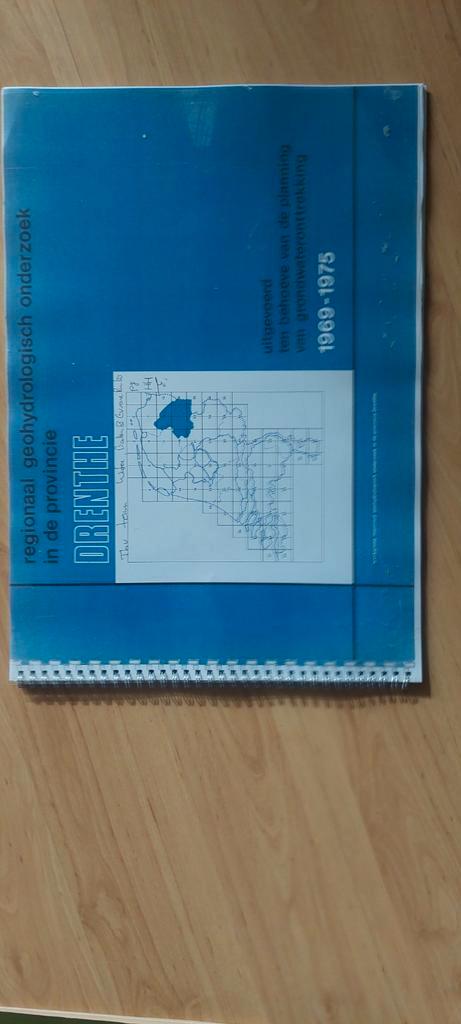 Regionaal Geohydrologisch Onderzoek Drenthe 1969-1975, Boeken, Atlassen en Landkaarten, Gelezen, Overige typen, Nederland, 1800 tot 2000