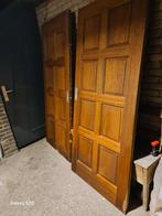 Bijna gratis Houten schuifdeuren binnendeur met rail, Doe-het-zelf en Verbouw, Deuren en Horren, Ophalen of Verzenden, Gebruikt