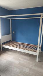 1 persoonsbed met evt. hemel 90x200 cm, Huis en Inrichting, Slaapkamer | Bedden, Ophalen, Gebruikt, 90 cm, Eenpersoons