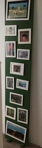 Decoratie paneel met fotolijstjes Safari dieren, Ophalen, Zo goed als nieuw