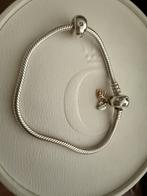 Pandora armband met clip 18 cm, Ophalen of Verzenden, Zo goed als nieuw, Zilver