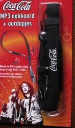 Coca Cola MP3 nekkoord met oordopjes tekst Coca-Cola en cont, Nieuw, Ophalen of Verzenden